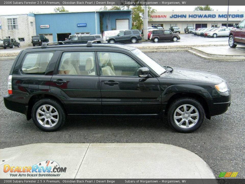 2006 Subaru Forester 2.5 X Premium Obsidian Black Pearl / Desert Beige Photo #6