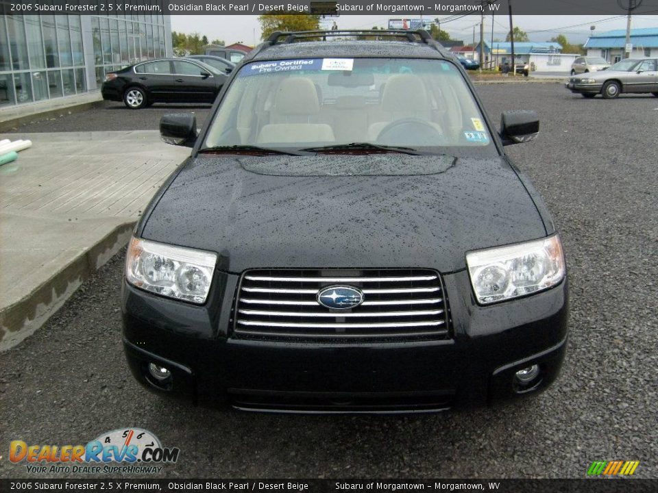 2006 Subaru Forester 2.5 X Premium Obsidian Black Pearl / Desert Beige Photo #8