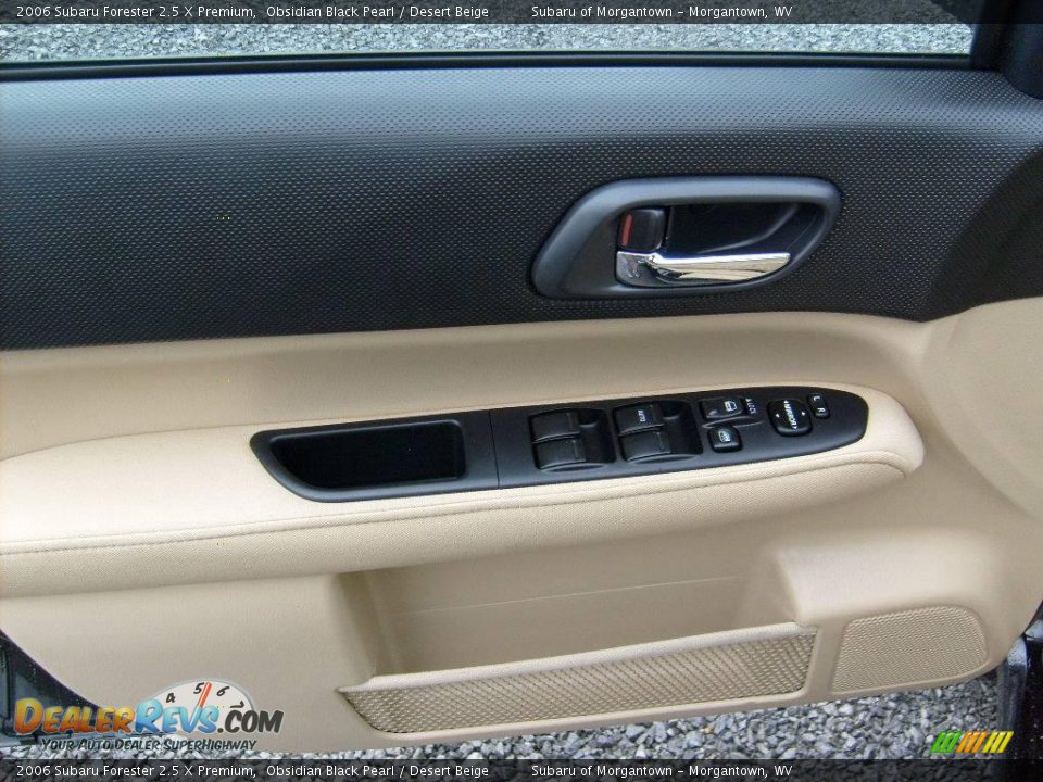 2006 Subaru Forester 2.5 X Premium Obsidian Black Pearl / Desert Beige Photo #12