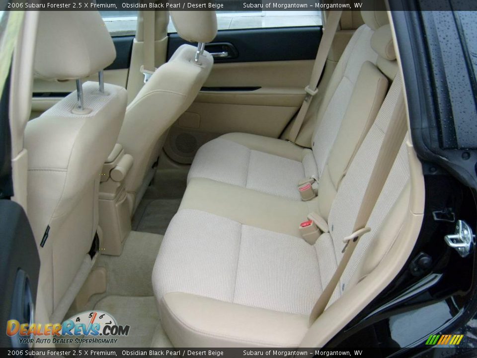 2006 Subaru Forester 2.5 X Premium Obsidian Black Pearl / Desert Beige Photo #13