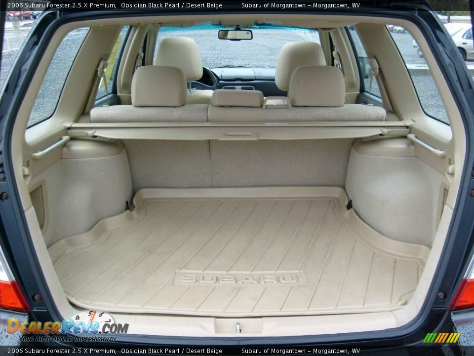 2006 Subaru Forester 2.5 X Premium Obsidian Black Pearl / Desert Beige Photo #16