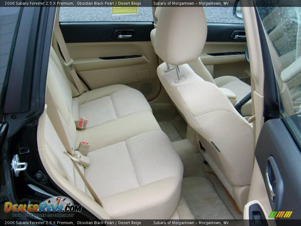 2006 Subaru Forester 2.5 X Premium Obsidian Black Pearl / Desert Beige Photo #17