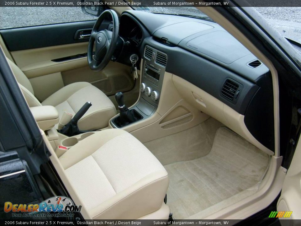 2006 Subaru Forester 2.5 X Premium Obsidian Black Pearl / Desert Beige Photo #18