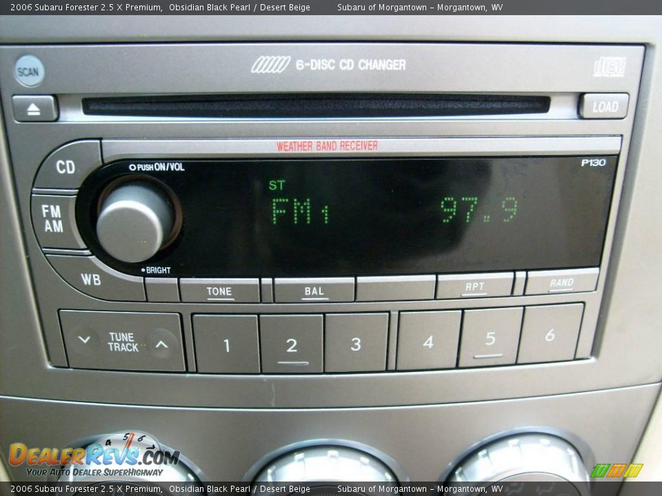2006 Subaru Forester 2.5 X Premium Obsidian Black Pearl / Desert Beige Photo #19