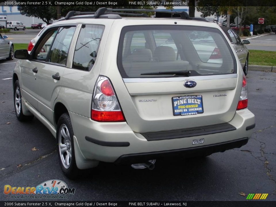 2006 Subaru Forester 2.5 X Champagne Gold Opal / Desert Beige Photo #5