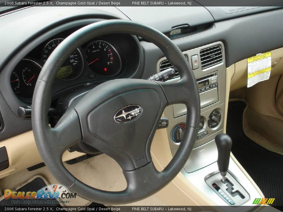 2006 Subaru Forester 2.5 X Champagne Gold Opal / Desert Beige Photo #9