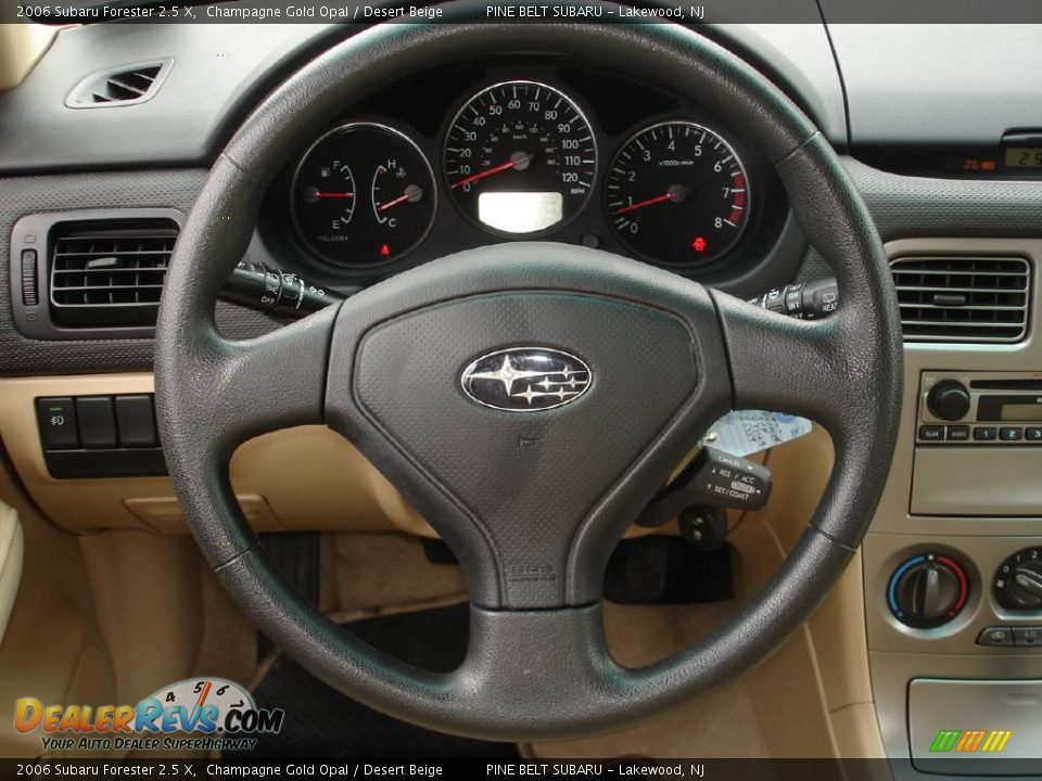2006 Subaru Forester 2.5 X Champagne Gold Opal / Desert Beige Photo #11