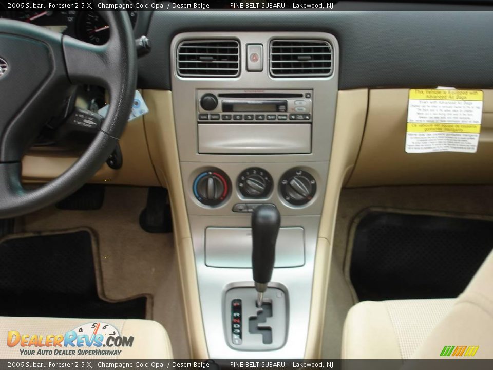 2006 Subaru Forester 2.5 X Champagne Gold Opal / Desert Beige Photo #12