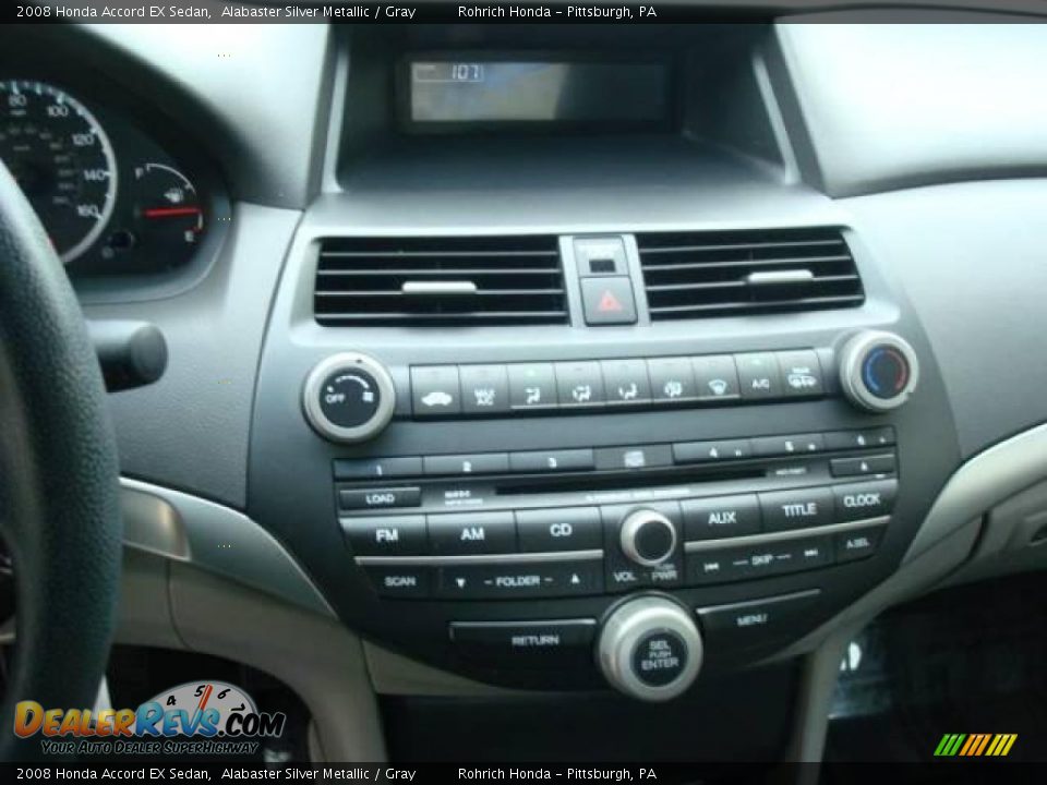 2008 Honda Accord EX Sedan Alabaster Silver Metallic / Gray Photo #18