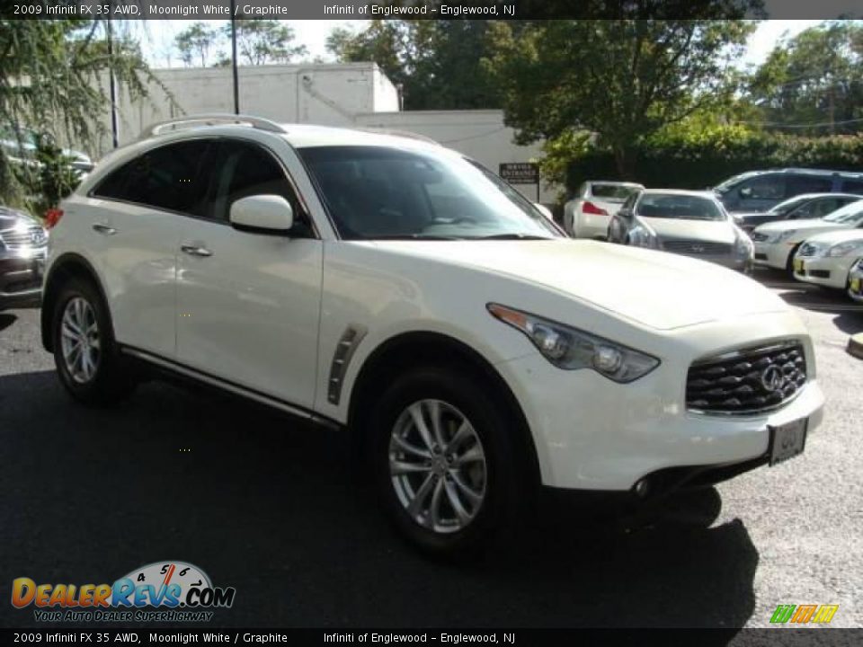 2009 Infiniti FX 35 AWD Moonlight White / Graphite Photo #3