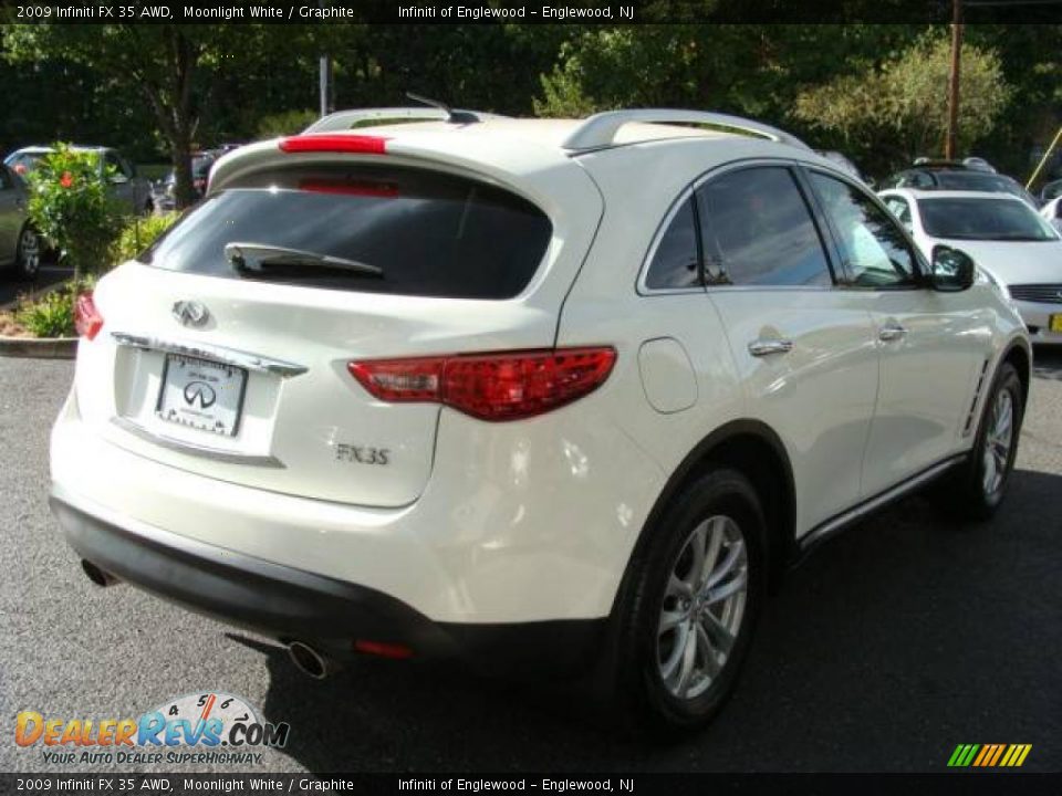 2009 Infiniti FX 35 AWD Moonlight White / Graphite Photo #5
