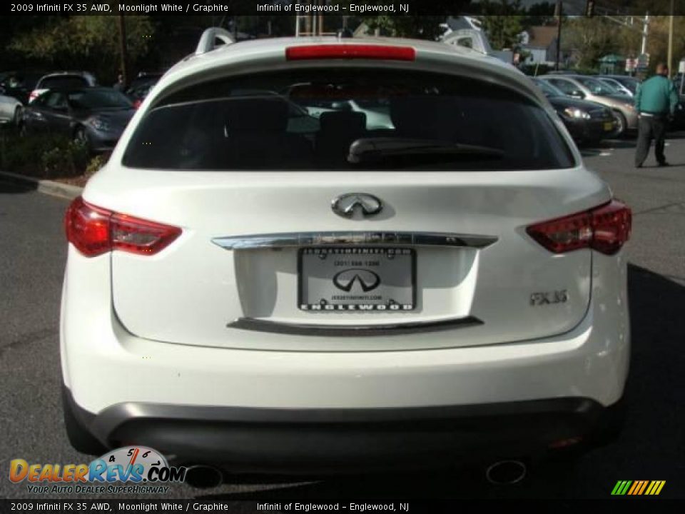 2009 Infiniti FX 35 AWD Moonlight White / Graphite Photo #6
