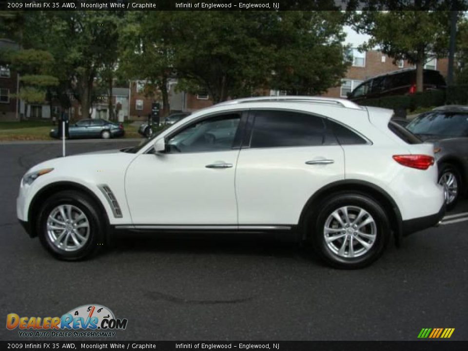 2009 Infiniti FX 35 AWD Moonlight White / Graphite Photo #8