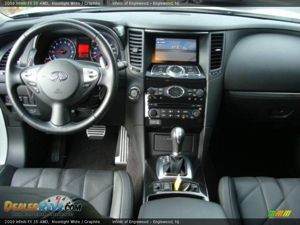 2009 Infiniti FX 35 AWD Moonlight White / Graphite Photo #13