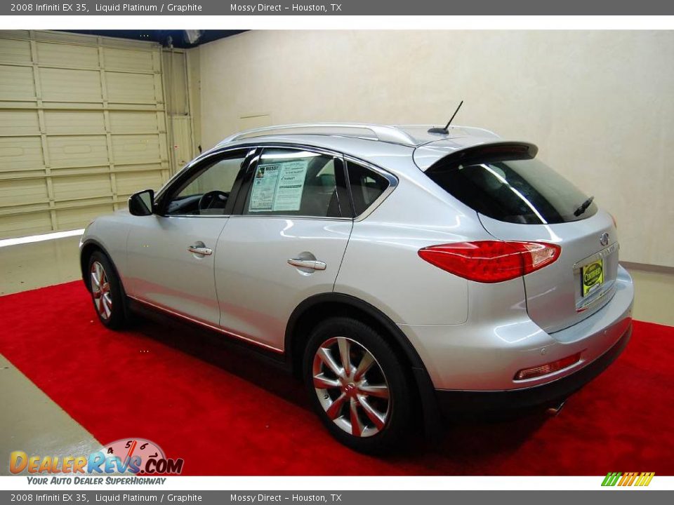 2008 Infiniti EX 35 Liquid Platinum / Graphite Photo #4