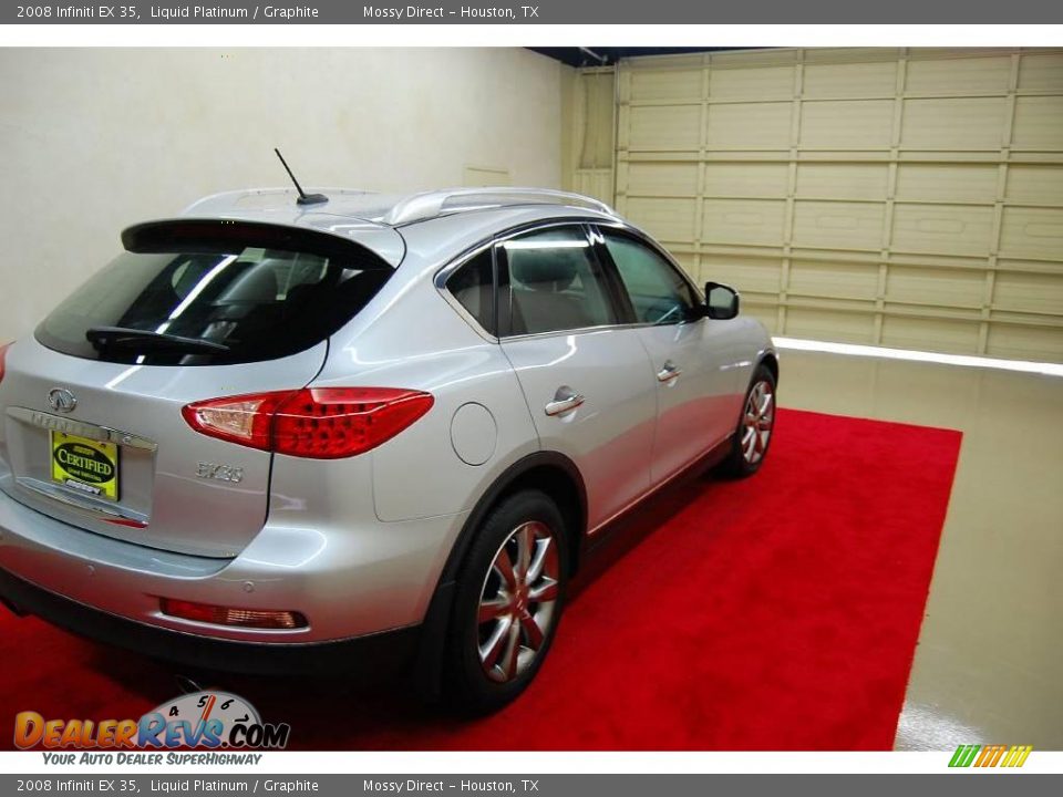2008 Infiniti EX 35 Liquid Platinum / Graphite Photo #6