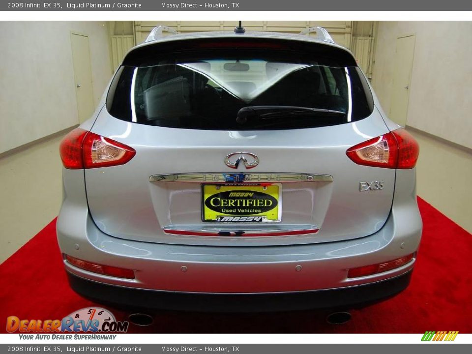 2008 Infiniti EX 35 Liquid Platinum / Graphite Photo #8