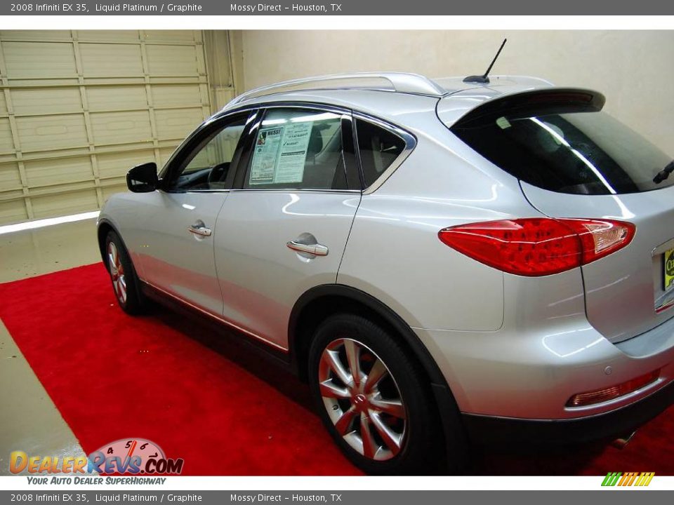 2008 Infiniti EX 35 Liquid Platinum / Graphite Photo #9