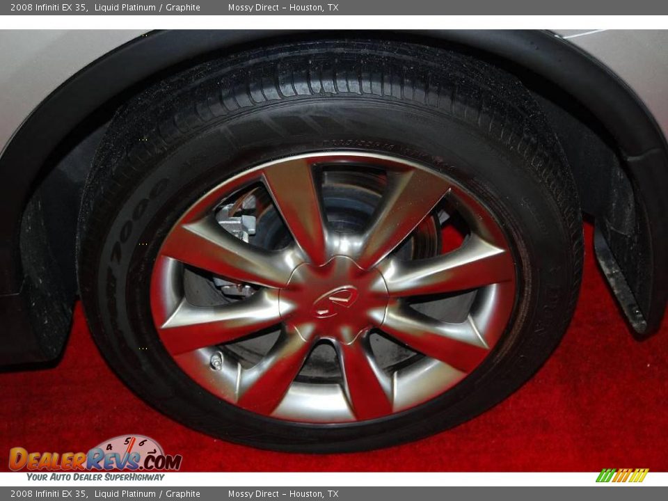 2008 Infiniti EX 35 Liquid Platinum / Graphite Photo #11
