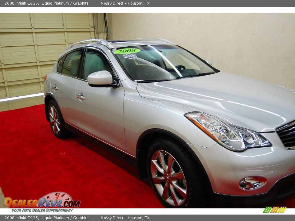2008 Infiniti EX 35 Liquid Platinum / Graphite Photo #14