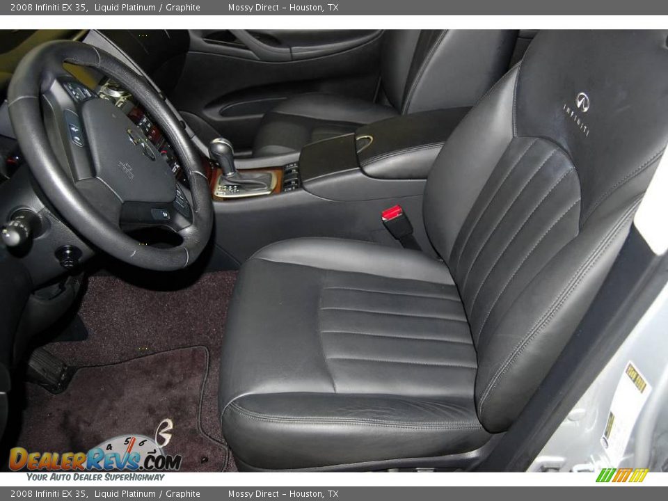 2008 Infiniti EX 35 Liquid Platinum / Graphite Photo #16