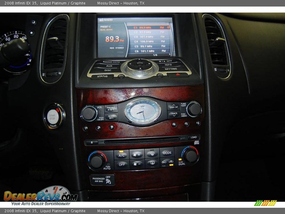2008 Infiniti EX 35 Liquid Platinum / Graphite Photo #28