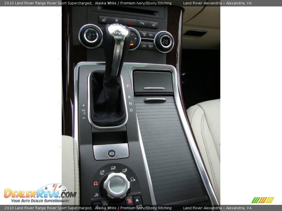 2010 Land Rover Range Rover Sport Supercharged Alaska White / Premium Ivory/Ebony Stitching Photo #21