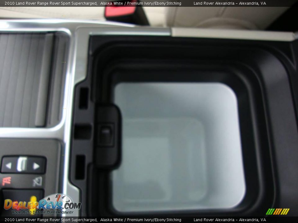 2010 Land Rover Range Rover Sport Supercharged Alaska White / Premium Ivory/Ebony Stitching Photo #22