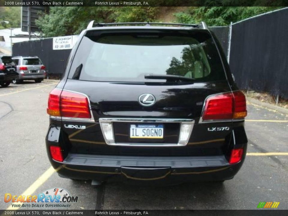 2008 Lexus LX 570 Onyx Black / Cashmere Photo #3