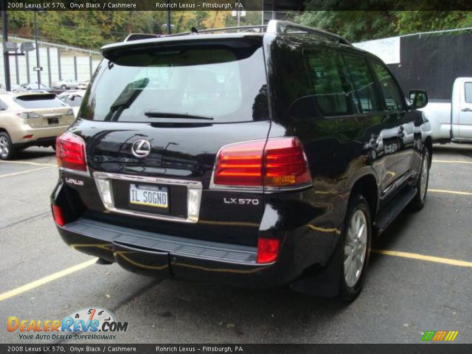 2008 Lexus LX 570 Onyx Black / Cashmere Photo #4