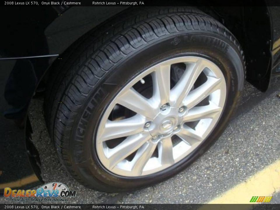 2008 Lexus LX 570 Onyx Black / Cashmere Photo #9