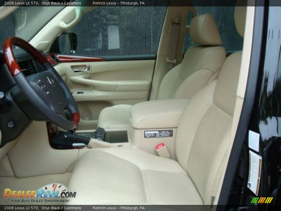 2008 Lexus LX 570 Onyx Black / Cashmere Photo #10