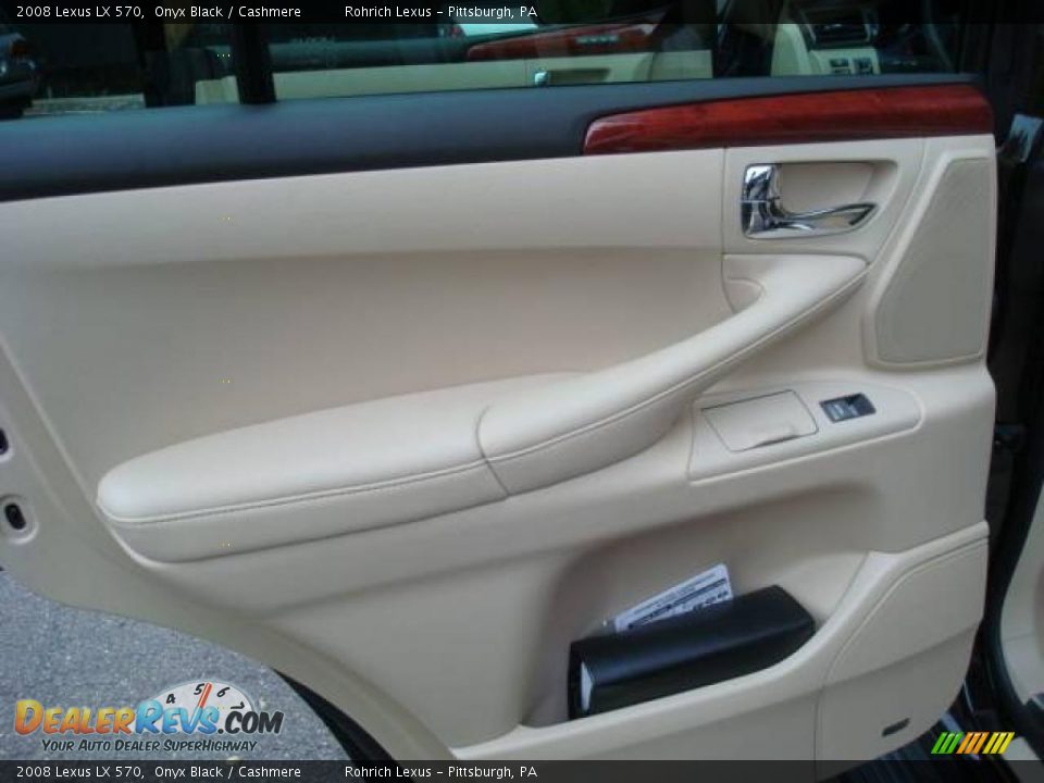 2008 Lexus LX 570 Onyx Black / Cashmere Photo #13