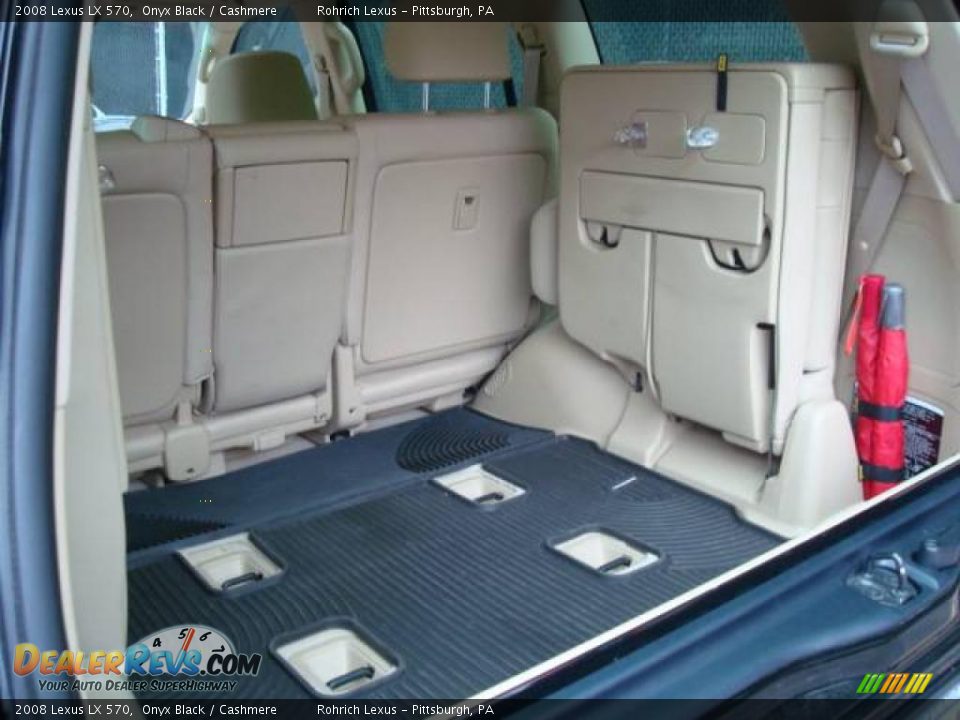 2008 Lexus LX 570 Onyx Black / Cashmere Photo #16