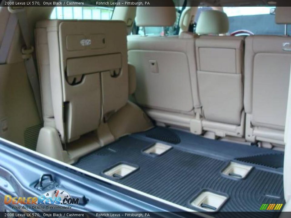 2008 Lexus LX 570 Onyx Black / Cashmere Photo #17