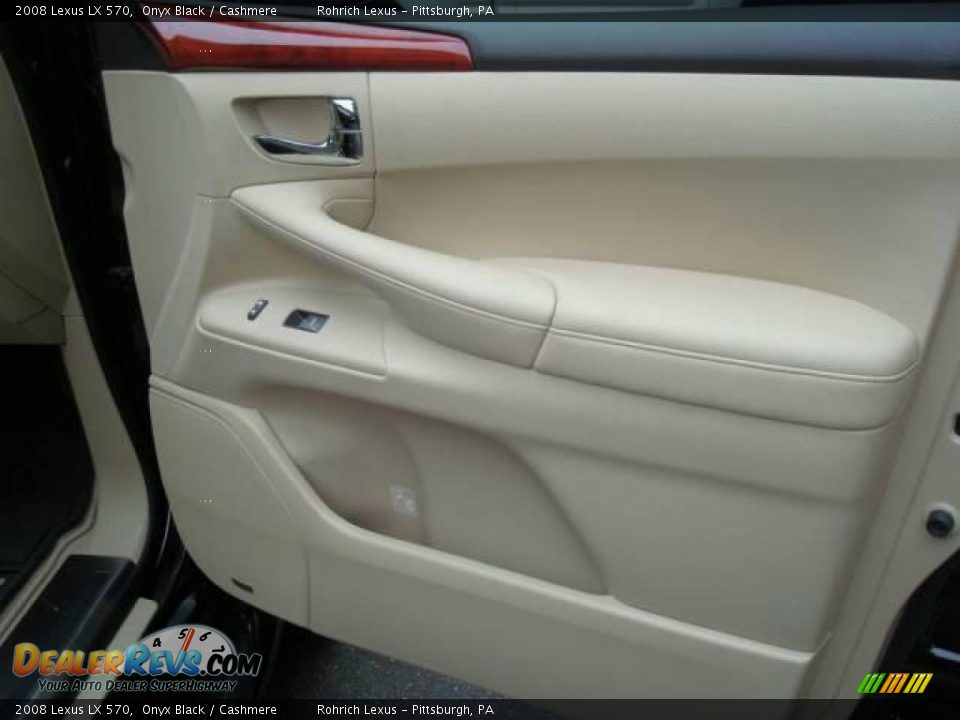 2008 Lexus LX 570 Onyx Black / Cashmere Photo #20