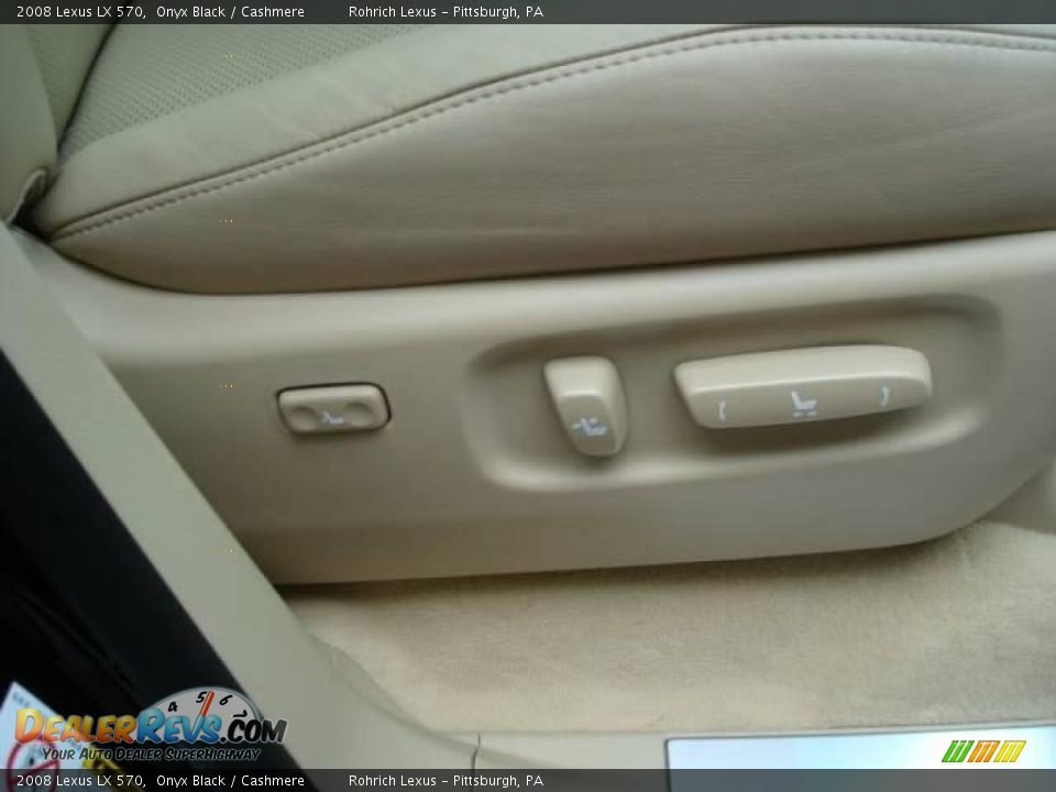 2008 Lexus LX 570 Onyx Black / Cashmere Photo #21