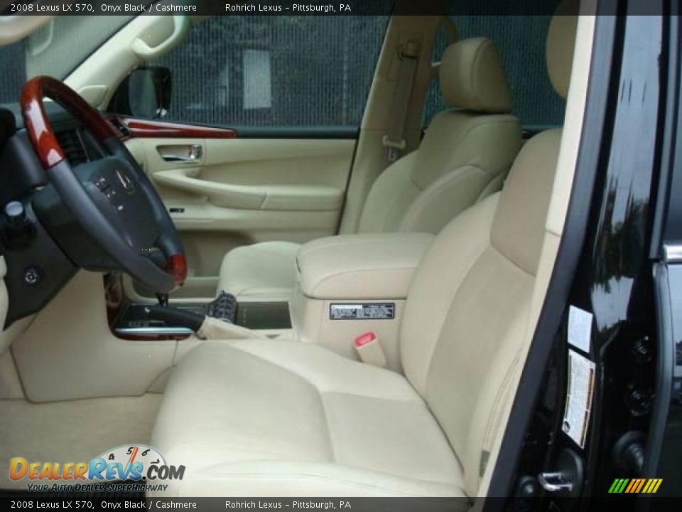 2008 Lexus LX 570 Onyx Black / Cashmere Photo #22