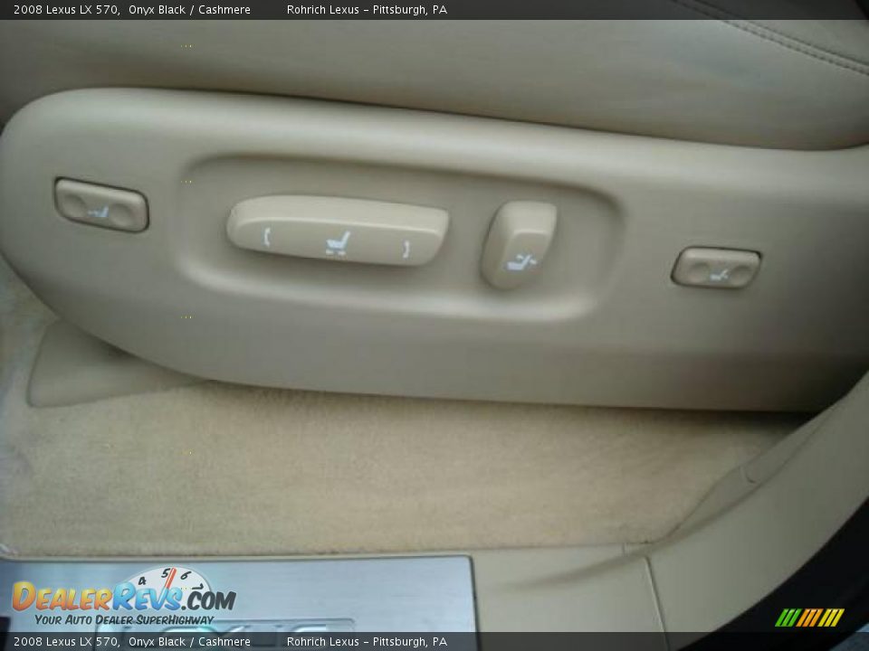 2008 Lexus LX 570 Onyx Black / Cashmere Photo #23