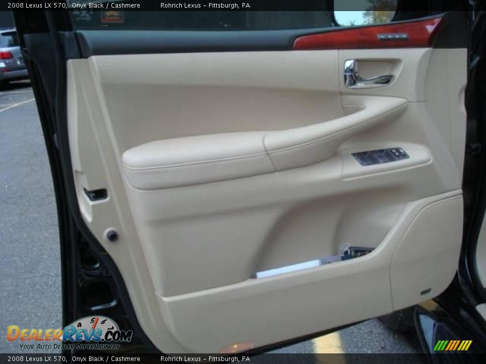 2008 Lexus LX 570 Onyx Black / Cashmere Photo #27