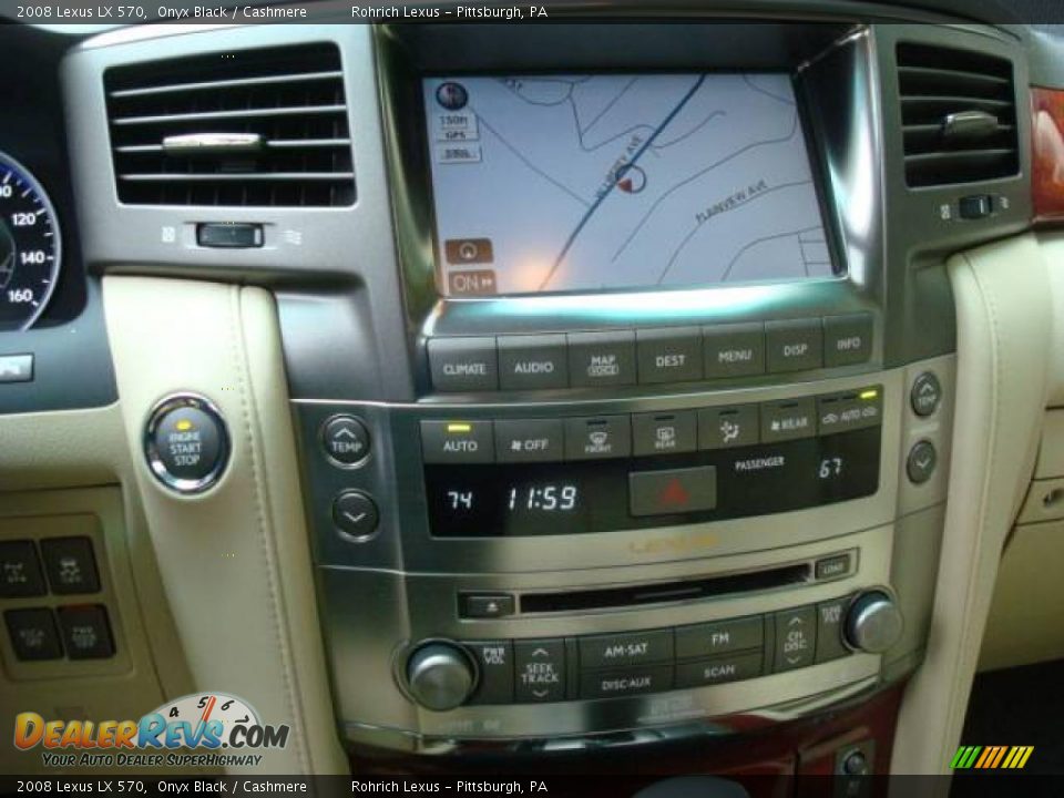 2008 Lexus LX 570 Onyx Black / Cashmere Photo #28