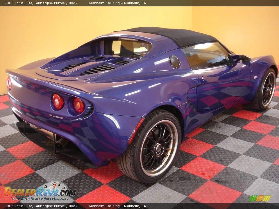 2005 Lotus Elise Aubergine Purple / Black Photo #4