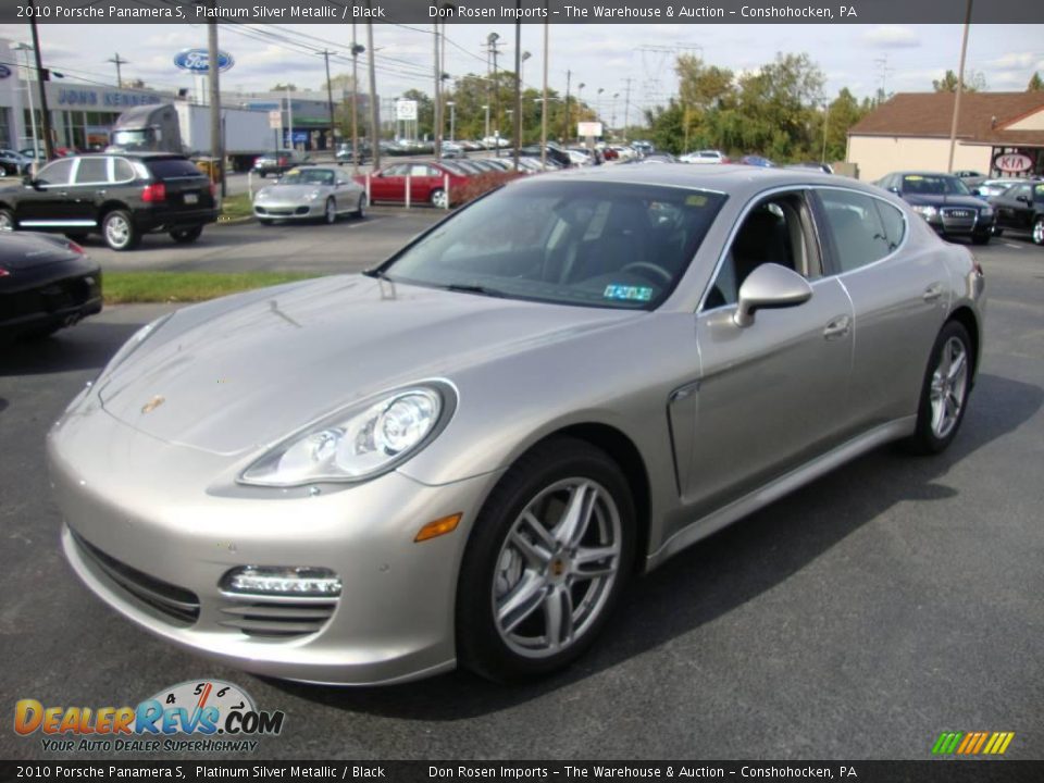 2010 Porsche Panamera S Platinum Silver Metallic / Black Photo #1