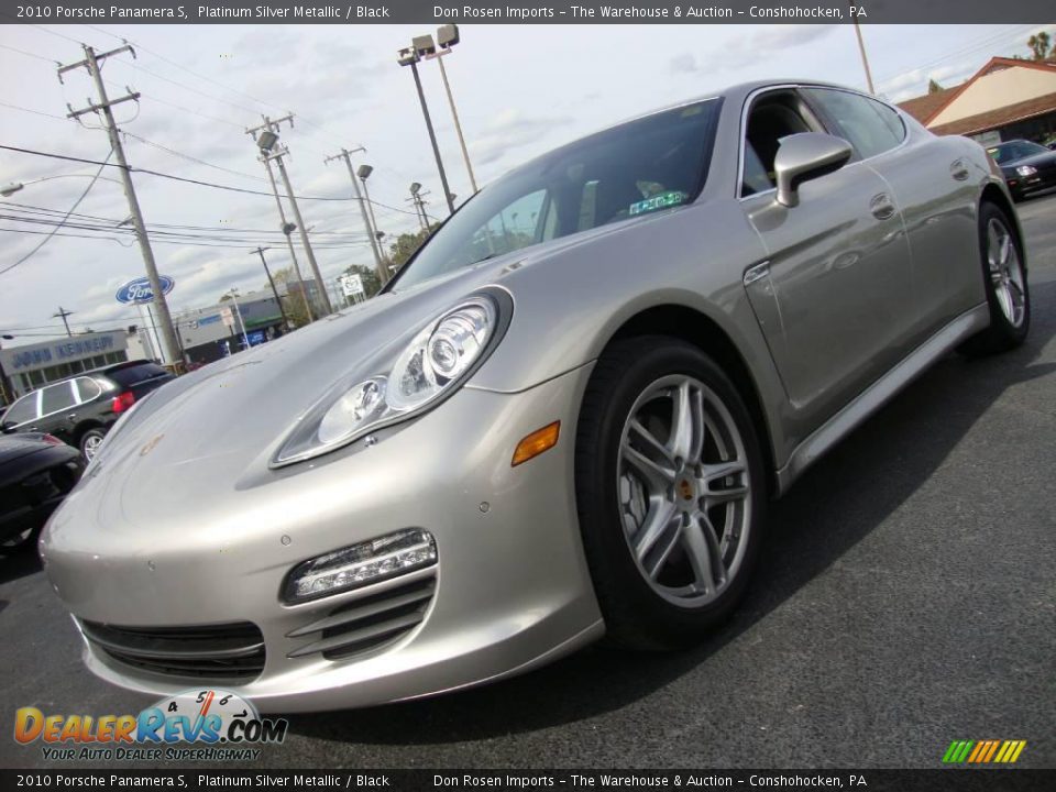 2010 Porsche Panamera S Platinum Silver Metallic / Black Photo #2
