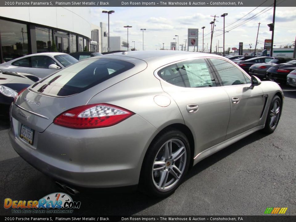 2010 Porsche Panamera S Platinum Silver Metallic / Black Photo #7