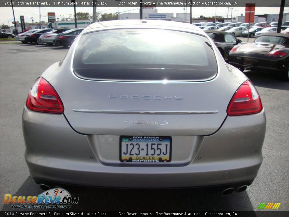 2010 Porsche Panamera S Platinum Silver Metallic / Black Photo #8