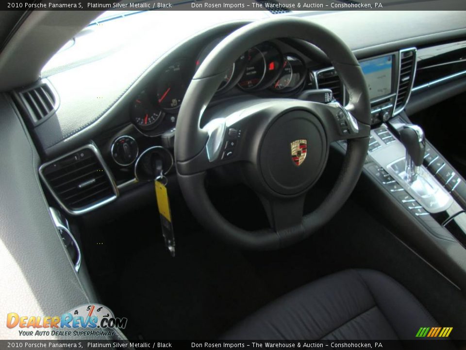 2010 Porsche Panamera S Platinum Silver Metallic / Black Photo #11