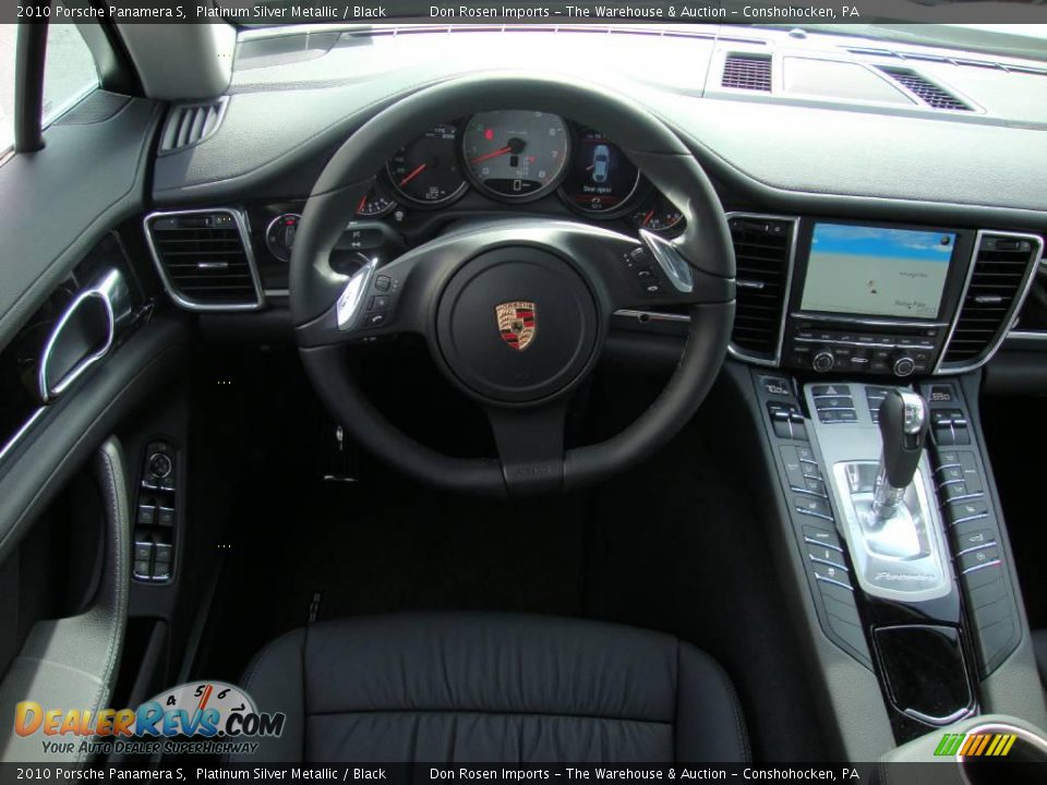 2010 Porsche Panamera S Platinum Silver Metallic / Black Photo #34