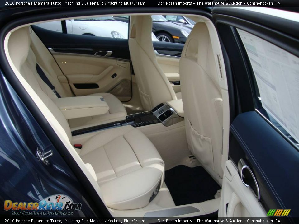 2010 Porsche Panamera Turbo Yachting Blue Metallic / Yachting Blue/Cream Photo #20