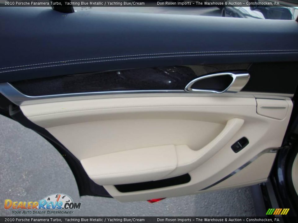 2010 Porsche Panamera Turbo Yachting Blue Metallic / Yachting Blue/Cream Photo #23